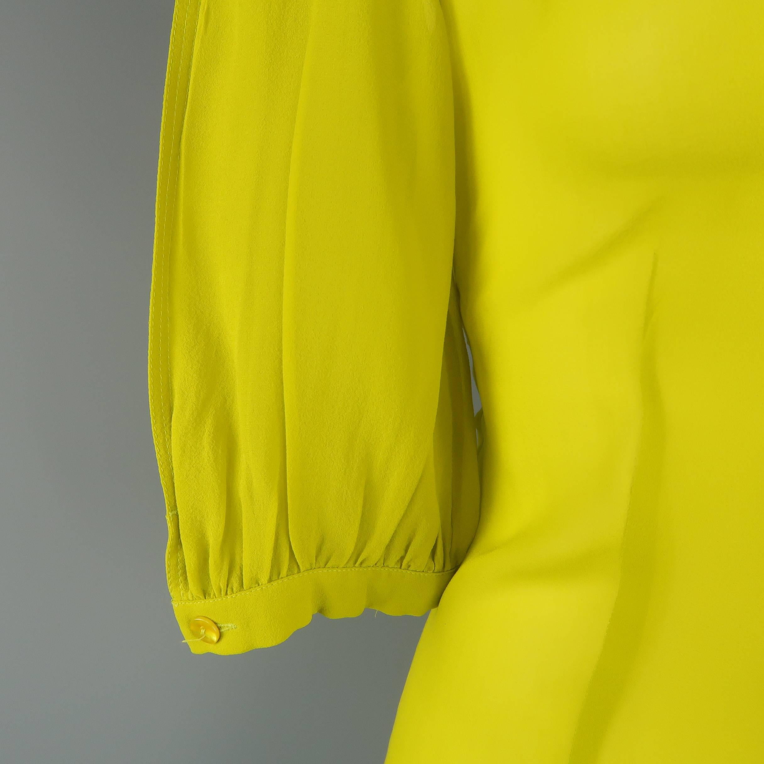 chartreuse blouse