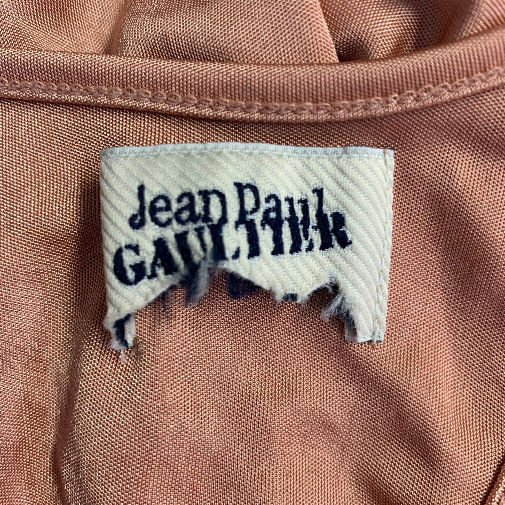 JEAN PAUL GAULTIER Canotta casual in poliestere arancione sorbetto taglia L In condizioni buone in vendita a San Francisco, CA