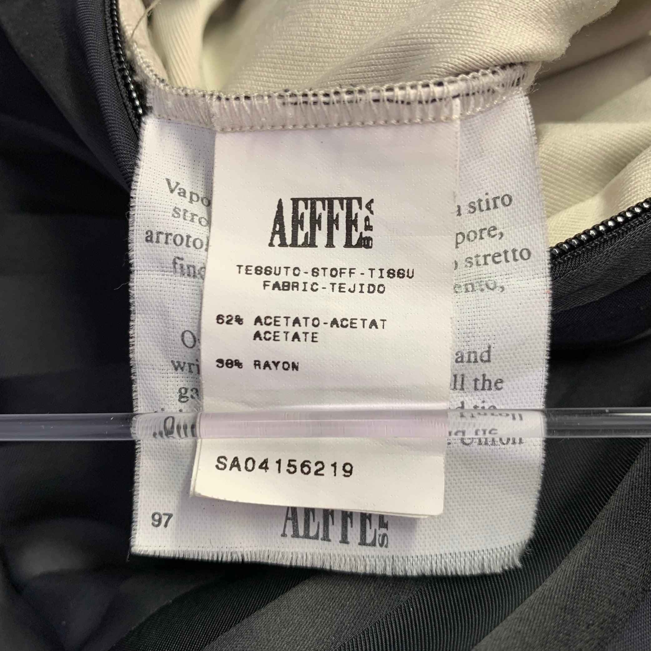 JEAN PAUL GAULTIER Größe M Schwarz Schwarzes langärmeliges Kleid aus Acetatmischung mit Streifen im Angebot 3