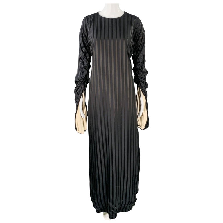 jean paul gaultier long sleeve dress Jean Paul Gaultier Money Print Mesh Long Sleeve Dress, SS 1994 For Sale at  1stDibs