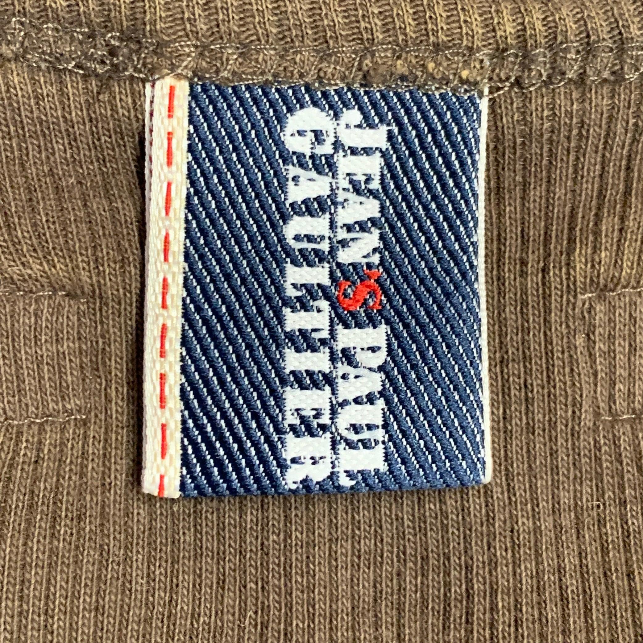 JEAN Paul Gaultier Jeans Taglia M Brown Red Stripe Cotton Buckle Tank Top (As Is) in vendita 5