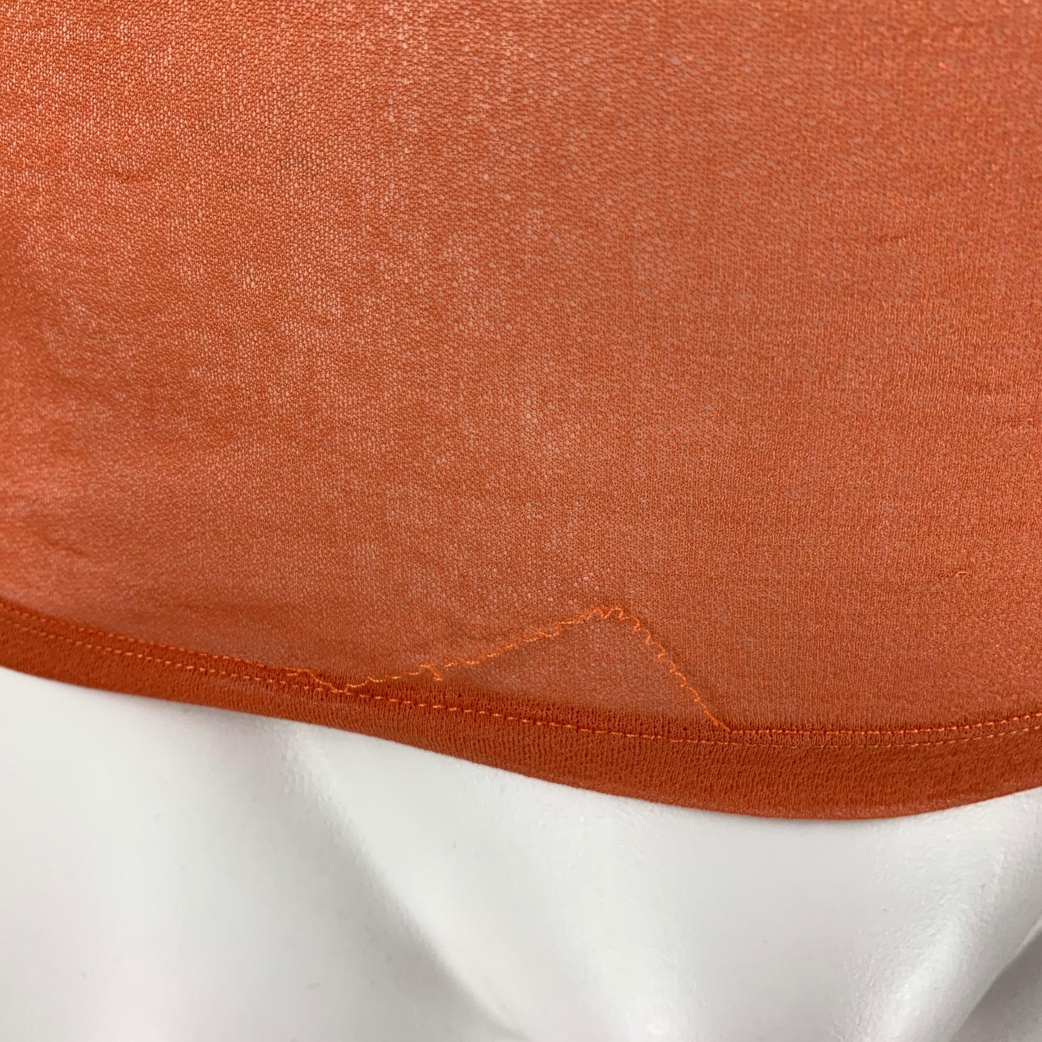 JEAN PAUL GAULTIER Size M Orange Polyester Short Sleeve T-shirt For Sale 4