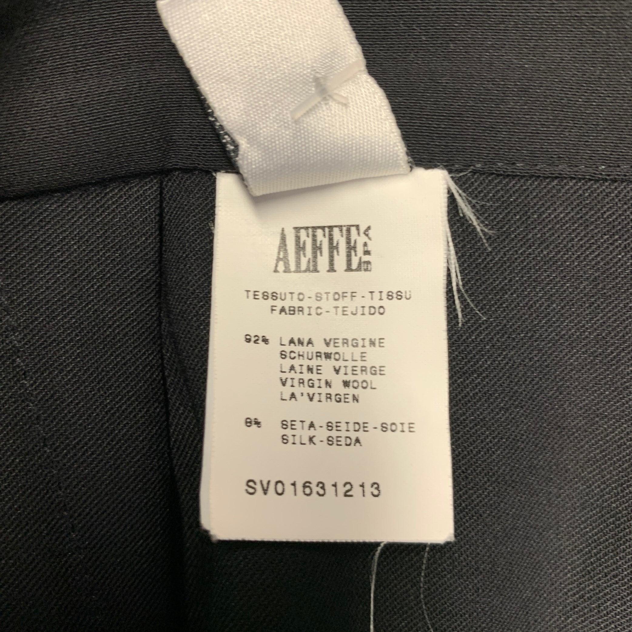 JEAN PAUL GAULTIER Talla XL Falda envolvente de lana y seda negra en venta 1