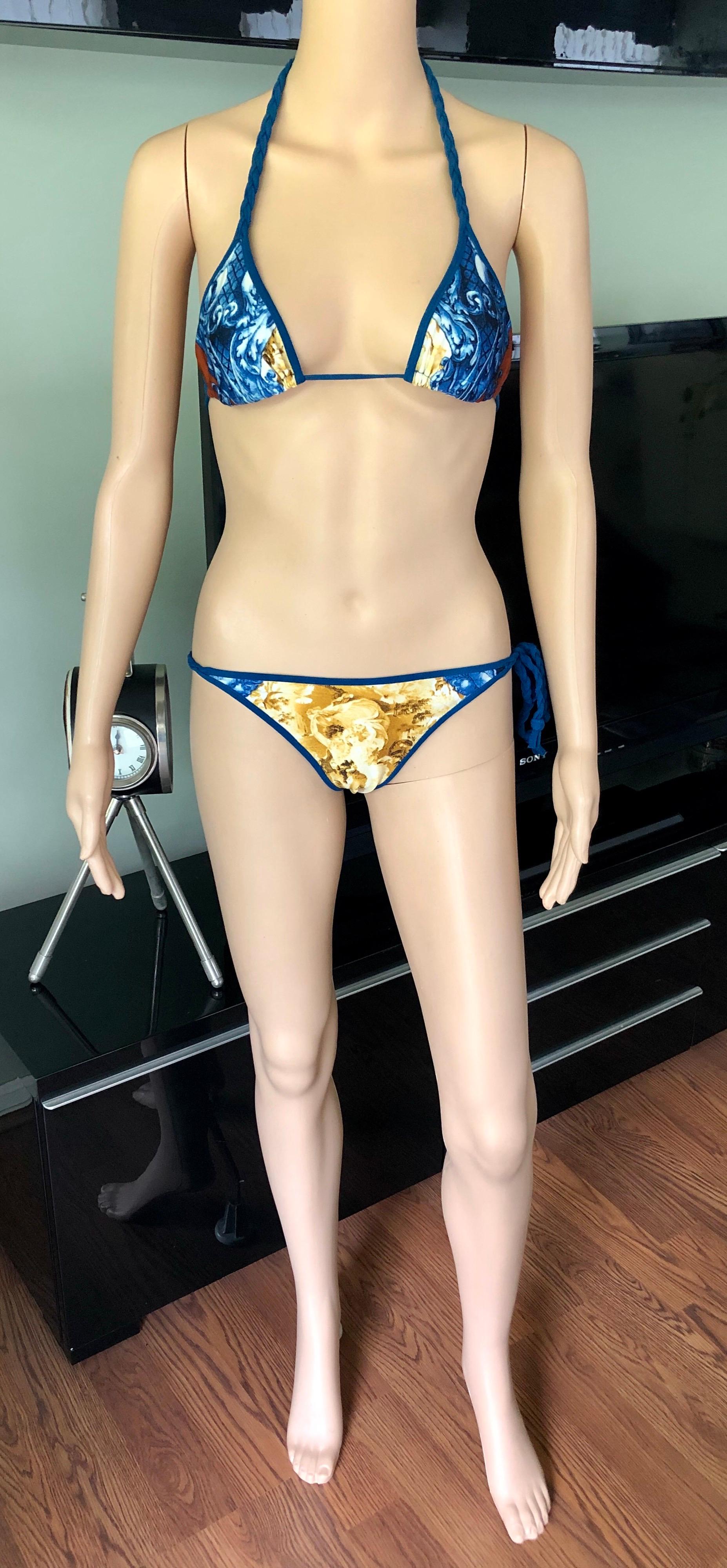 Jean Paul Gaultier Soleil Bikini Swimwear Swimsuit In Excellent Condition In Naples, FL