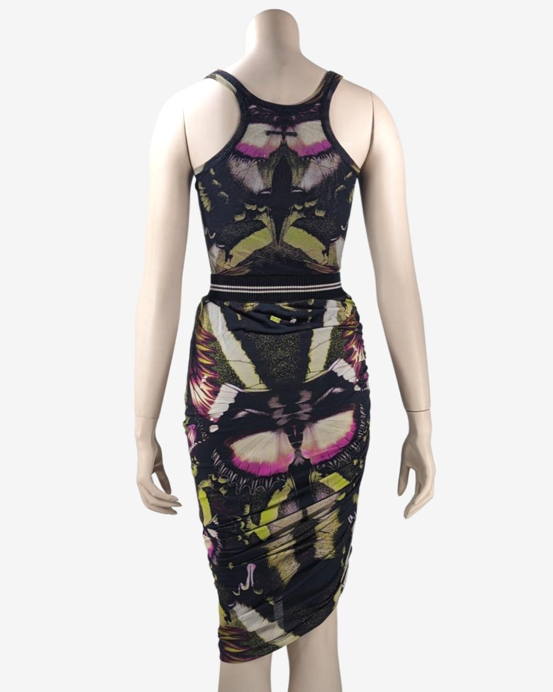Donna Jean Paul Gaultier Set Farfalla in Rete - Canotta e Gonna in vendita
