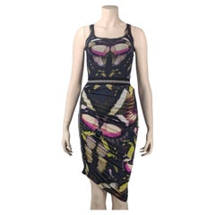 Jean Paul Gaultier Soleil Schmetterlingsgeflecht-Netz-Set - Tank-Top und Rock