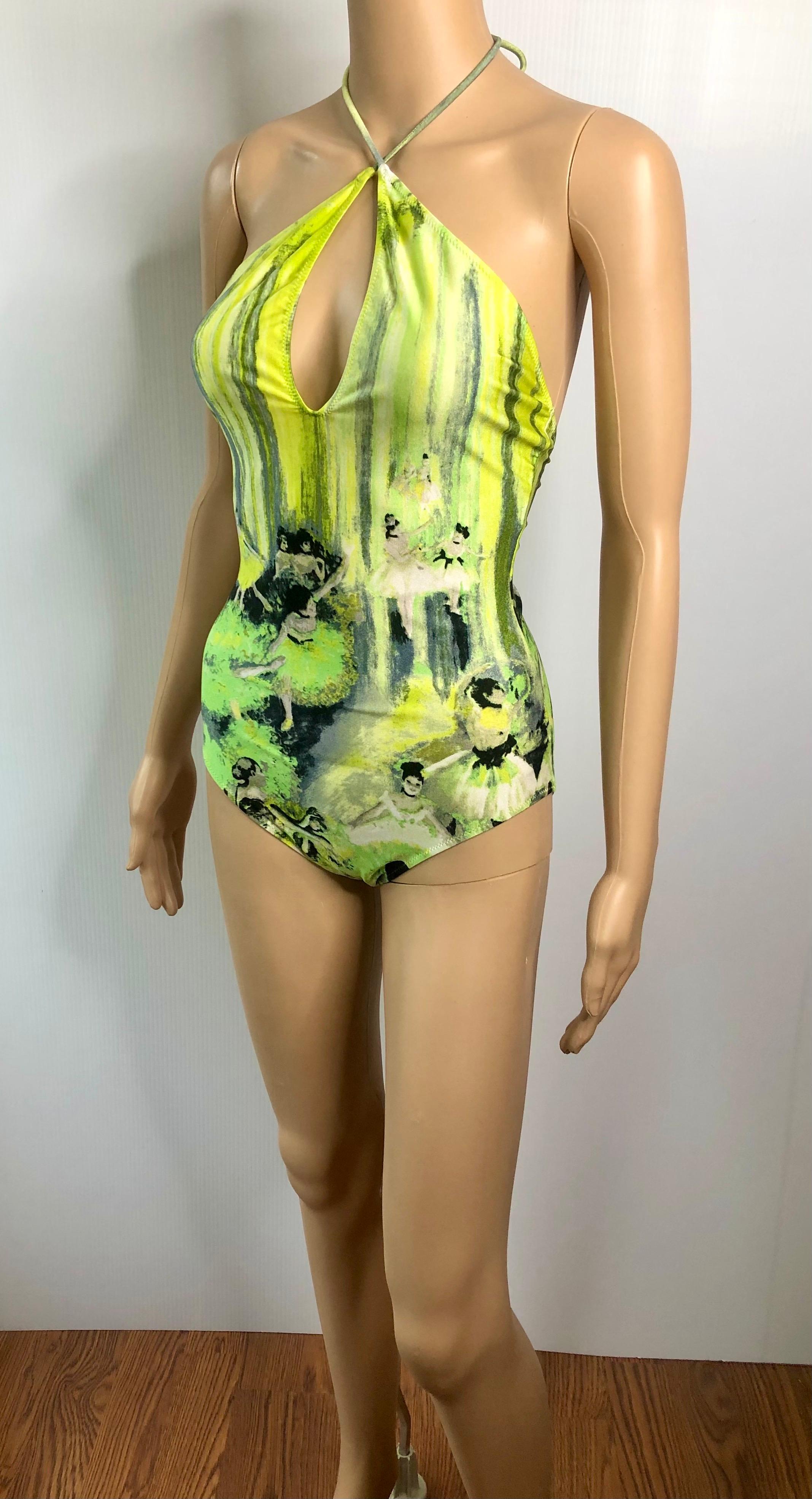 Jean Paul Gaultier Soleil S/S 2004 Degas Ballet Bodysuit Swimwear Swimsuit In Excellent Condition For Sale In Naples, FL