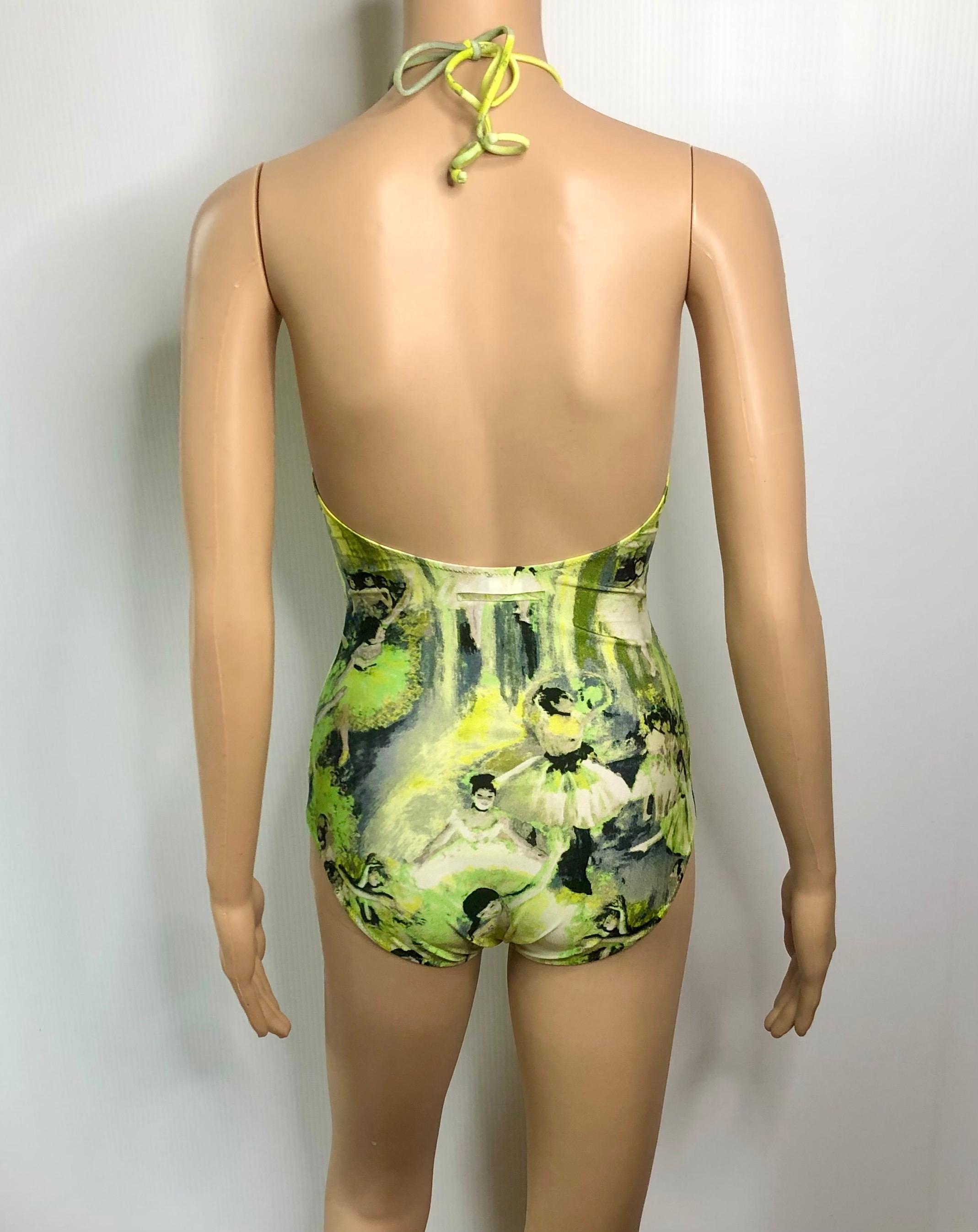 Jean Paul Gaultier Soleil S/S 2004 Degas Ballet Bodysuit Swimwear Swimsuit For Sale 1