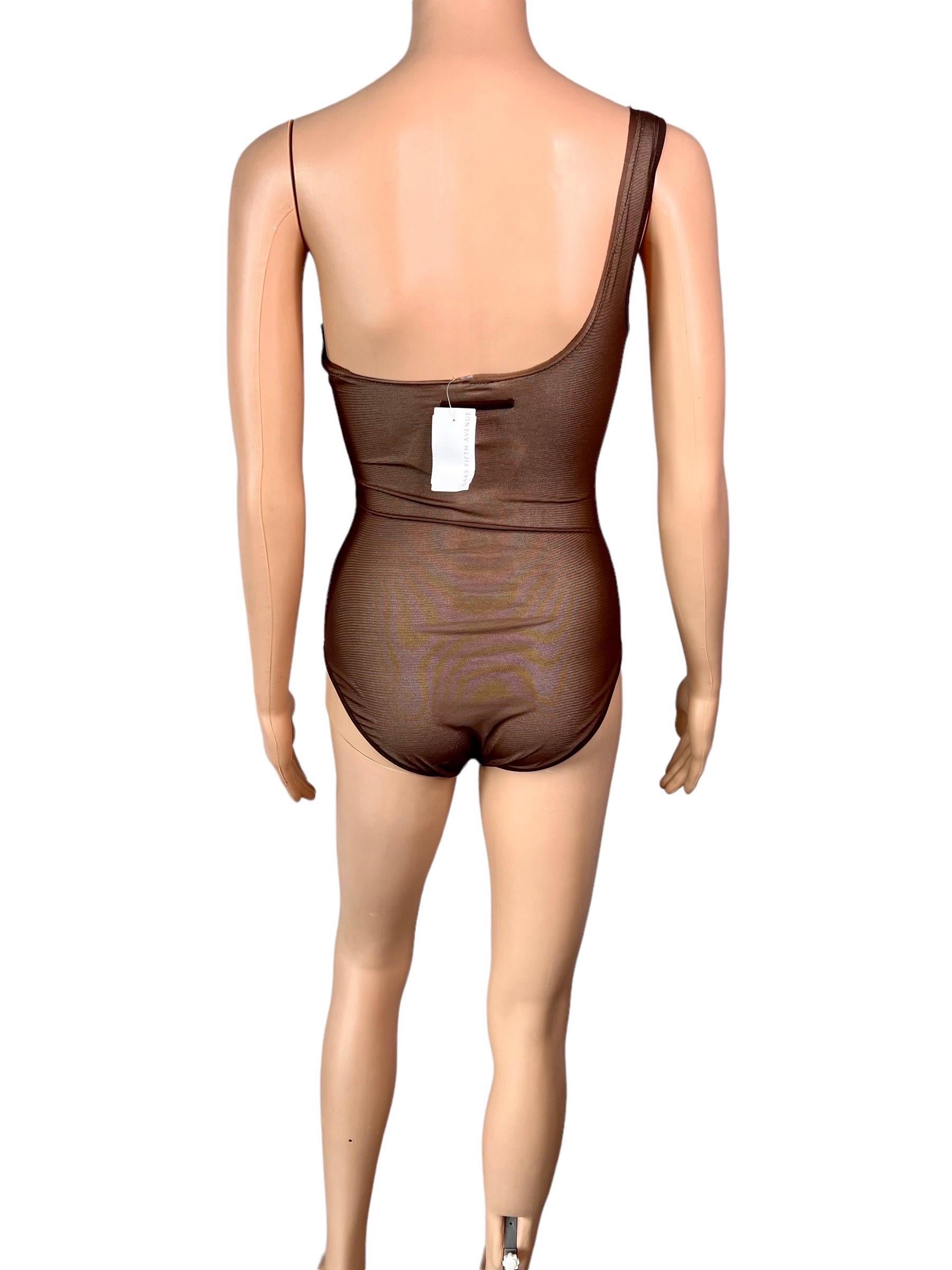 Jean Paul Gaultier Soleil F/W 2006 Unworn Crystal Embellished Bodysuit Swimsuit 3