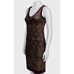 Jean Paul Gaultier Soleil Gold Floral Dress - Size S