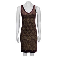 Jean Paul Gaultier Soleil Gold Floral Kleid - Größe S