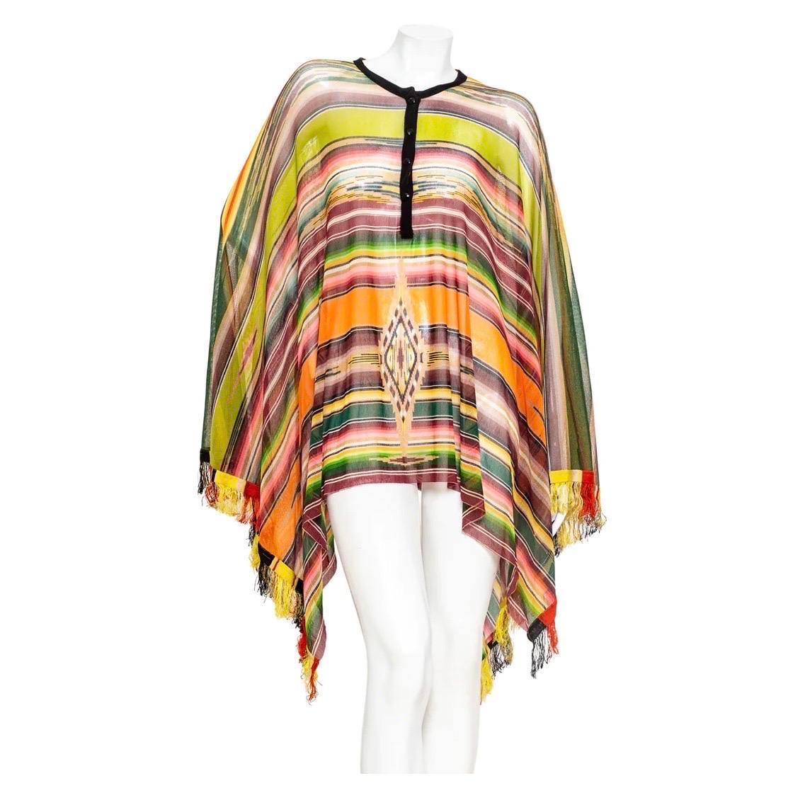 Jean Paul Gaultier Soleil Mesh Poncho and Skirt Set 1