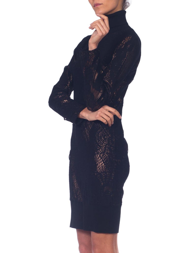 Jean Paul Gaultier Soleil Metallic Lace Dress For Sale at 1stdibs