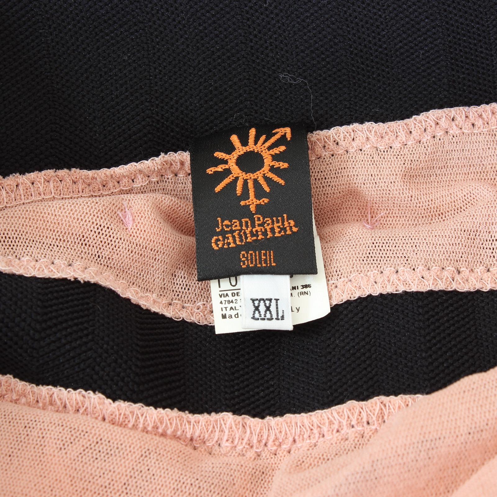 Jean Paul Gaultier Soleil Pink Cocktail Long Dress Fuzzi 2000s For Sale 4