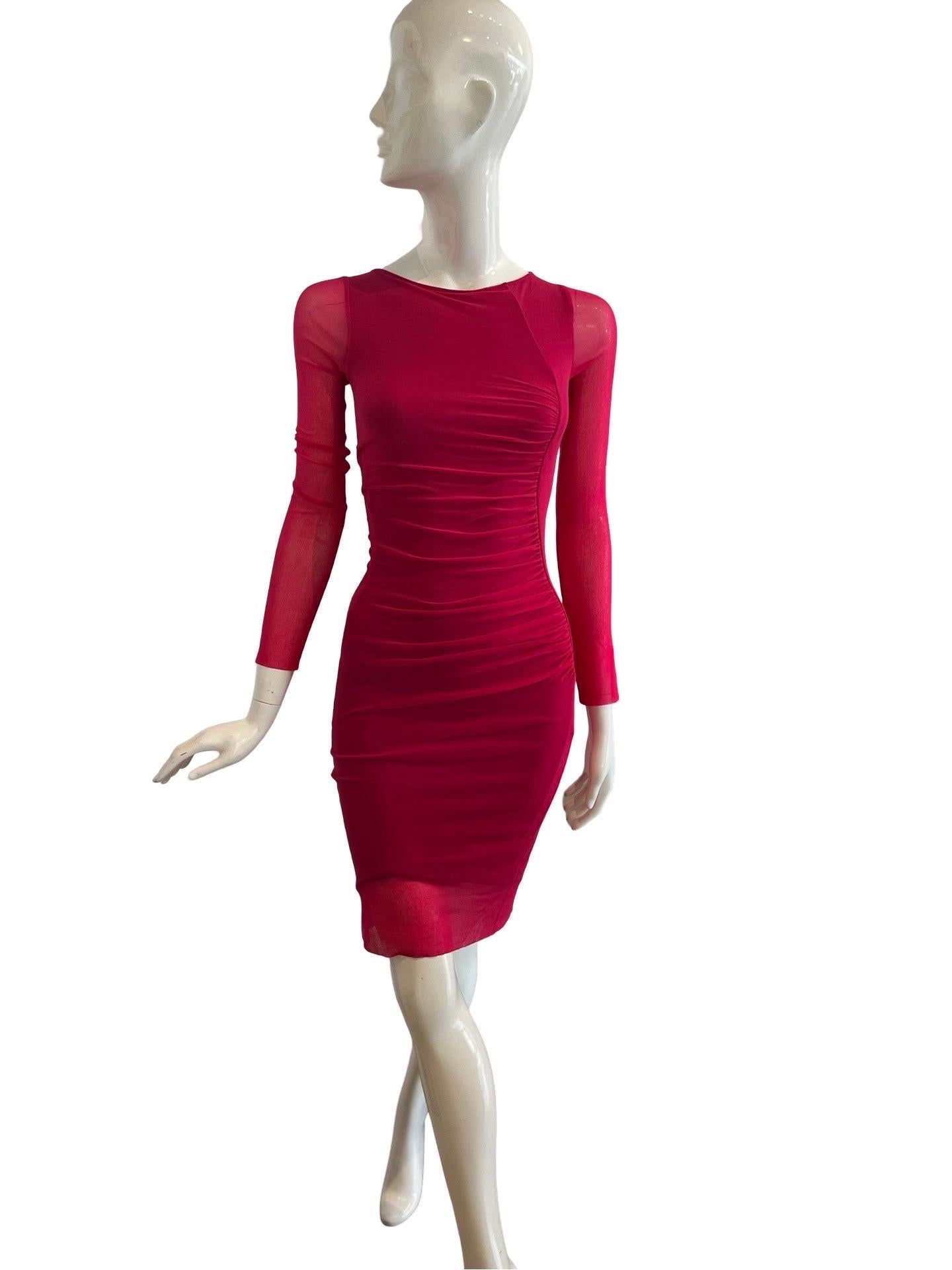 Body de malla rosa Jean Paul Gaultier Soleil en venta 1