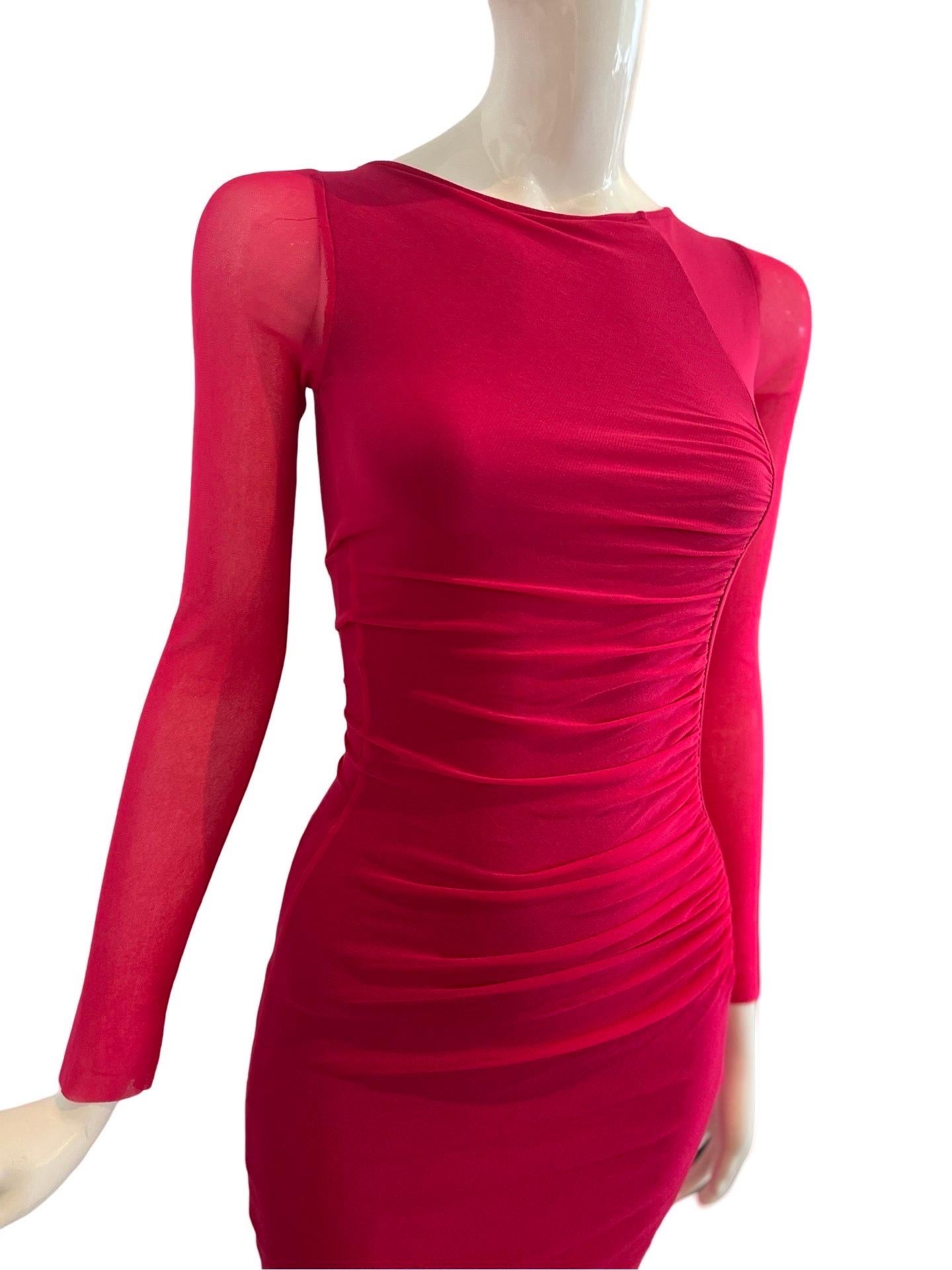 Body de malla rosa Jean Paul Gaultier Soleil en venta 4