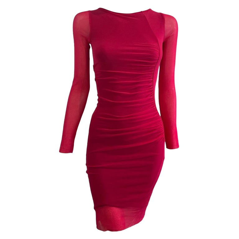 Jean Paul Gaultier Soleil Pink Mesh Bodycon For Sale at 1stDibs Jean Paul Gaultier Soleil Pink Mesh Bodycon For Sale at 1stDibs