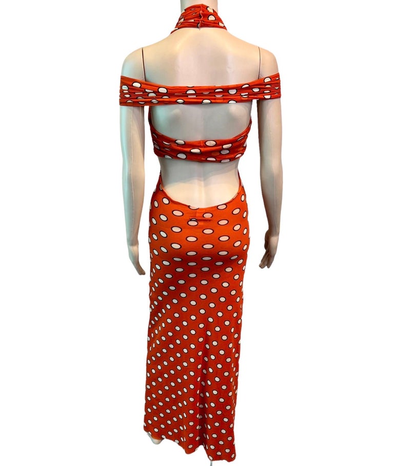 JEAN PAUL GAULTIER 1990'S polka dot mesh mini dress