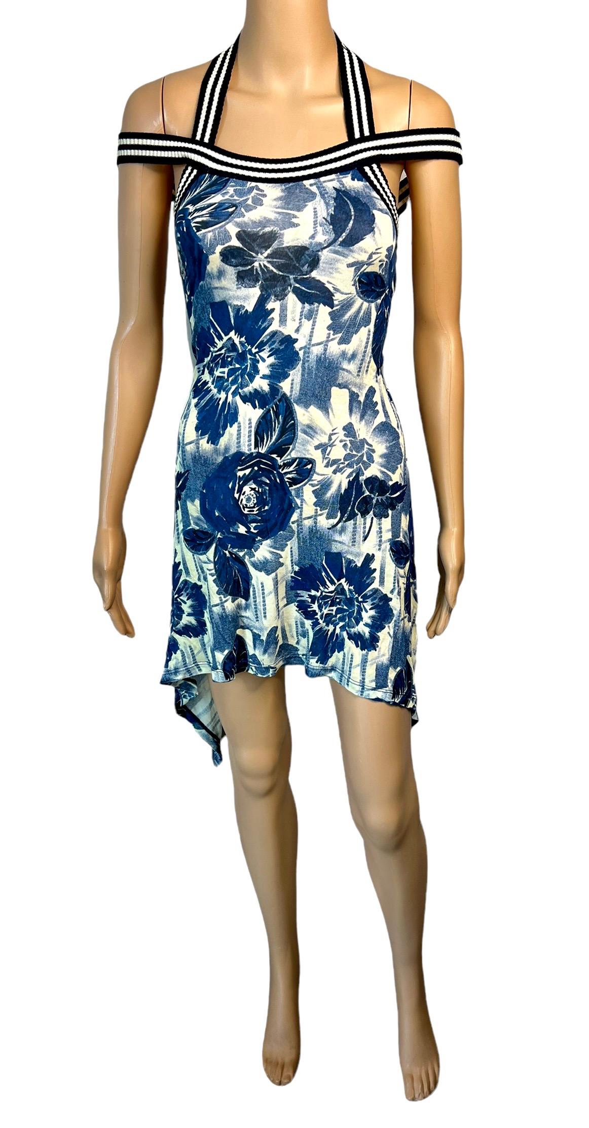Jean Paul Gaultier - Robe courte à imprimé floral Soleil S/S 2007 Unisexe en vente