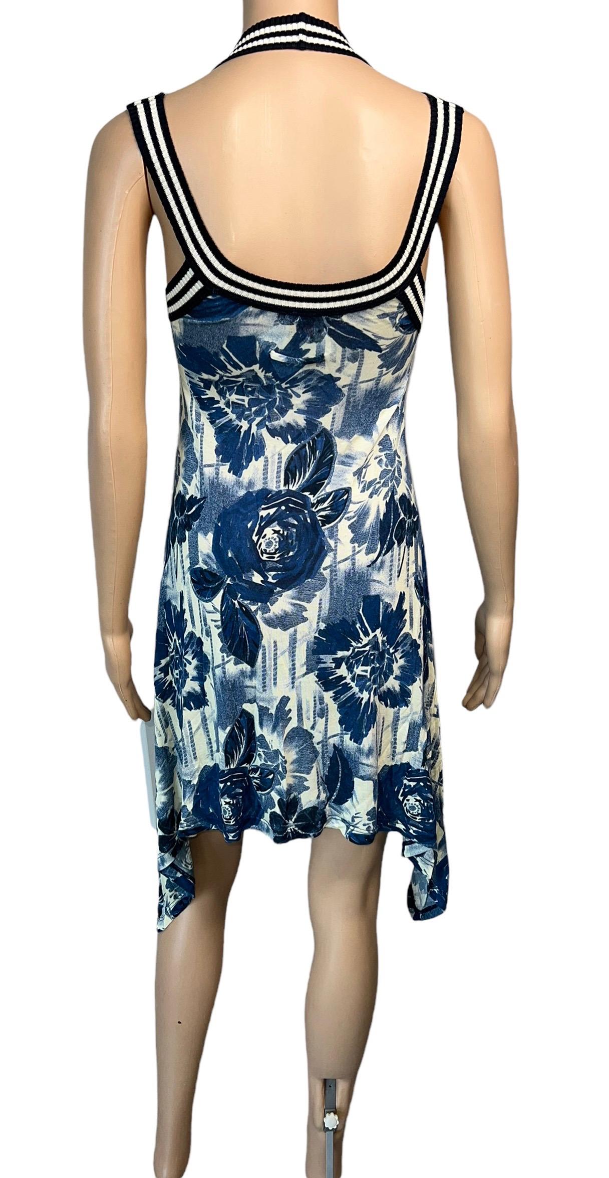 Jean Paul Gaultier Soleil S/S 2007 Floral Print Mini Dress For Sale 1