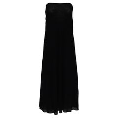 Abito midi senza spalline "Soleil" di Jean Paul Gaultier in poliestere nero