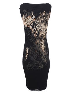 Jean Paul Gaultier Soleil Tattoo Print Dress