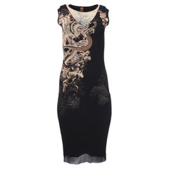 Jean Paul Gaultier Soleil Tattoo Print Dress