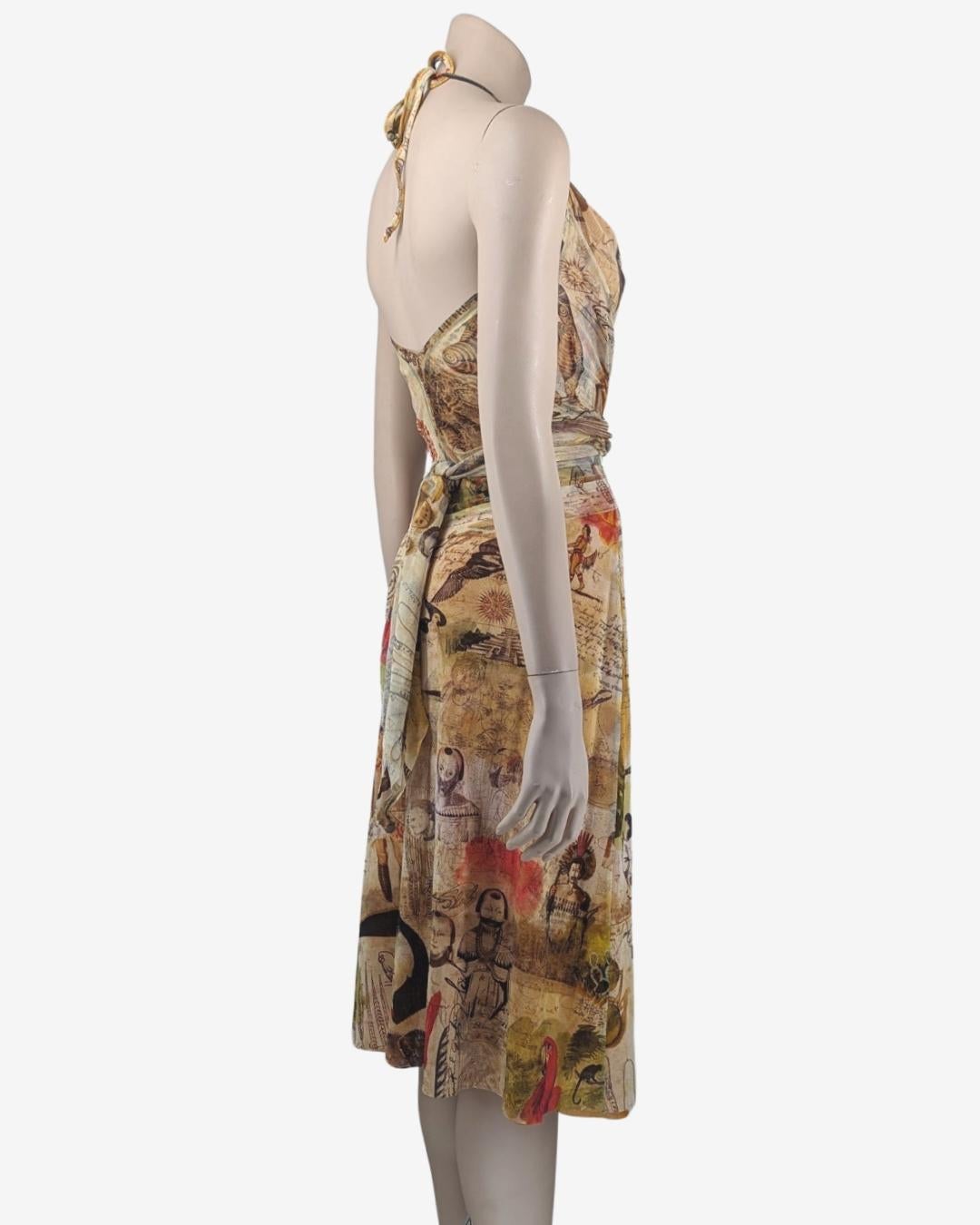 Jean Paul Gaultier Soleil Tribal Mesh Dress For Sale 1
