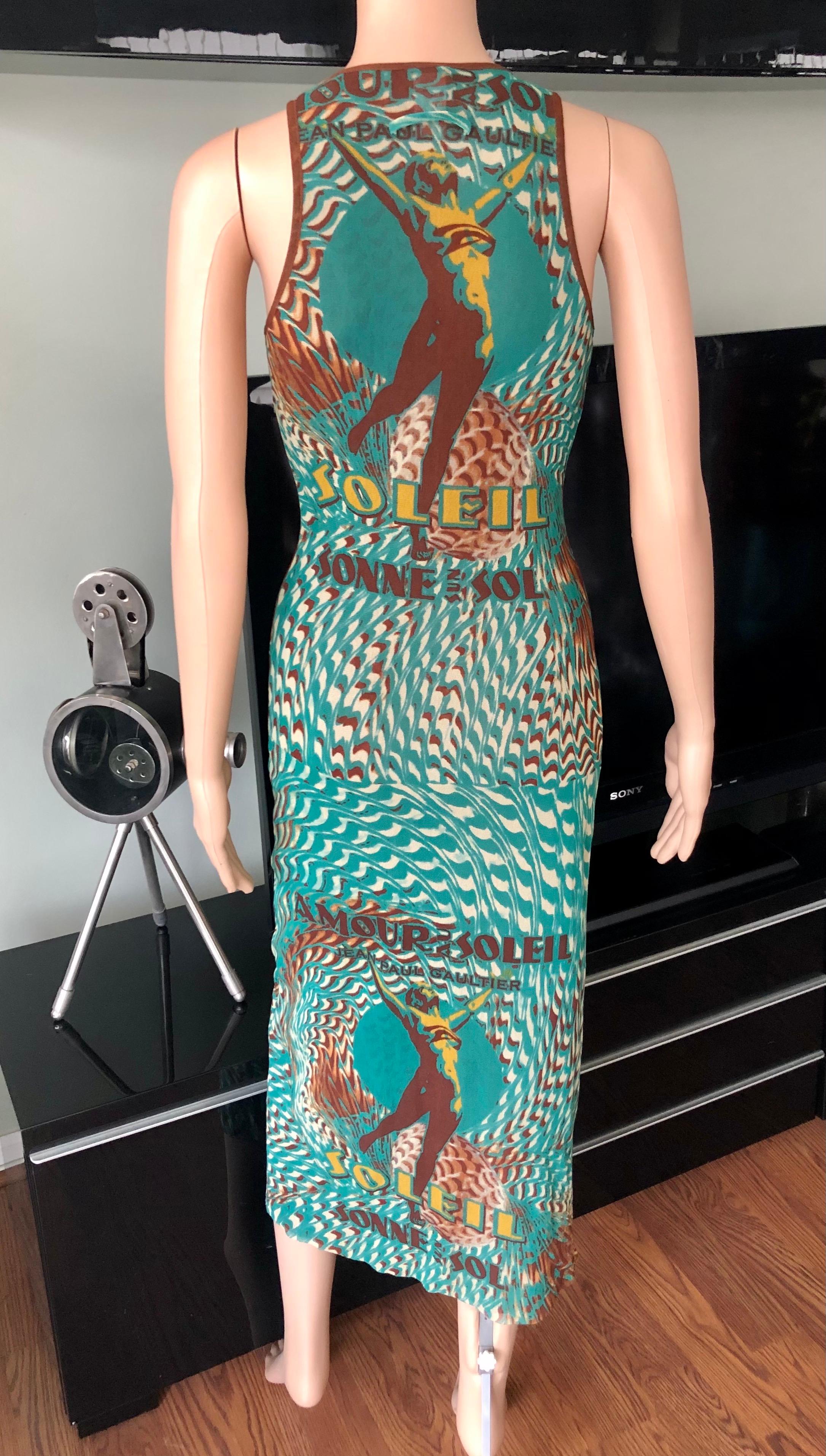 Pantalon Vintage JEAN PAUL GAULTIER Années 90 'Amour Au Soleil' - Maille - Taille S/M