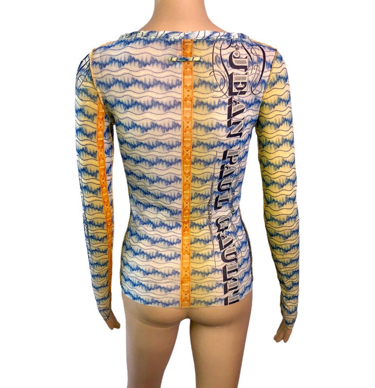 Top Mesh Vintage Jean Paul Gaultier Soleil - Neuf Sans étiquette - Taille M