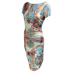 Vestido Midi Jean Paul Gaultier Soleil Vintage Currency Money Print