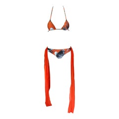 Jean Paul Gaultier Soleil Vintage Japanese Koi Fish Bikini Swimwear Swimsuit