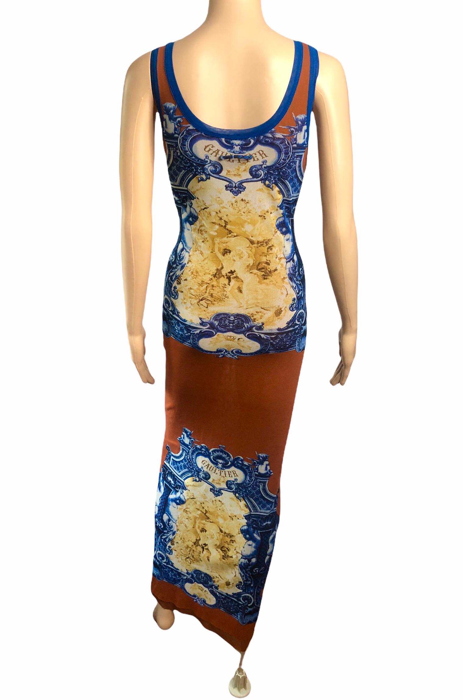 da uomo o donna Jean Paul Gaultier Jeans Maxi Abito in Maglia con Logo Vintage S/S 2008 in vendita