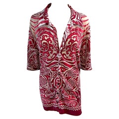 Jean Paul Gaultier Jeans Soleil Vintage Semi-Sheer Tribal Tattoo Print Shirt Top