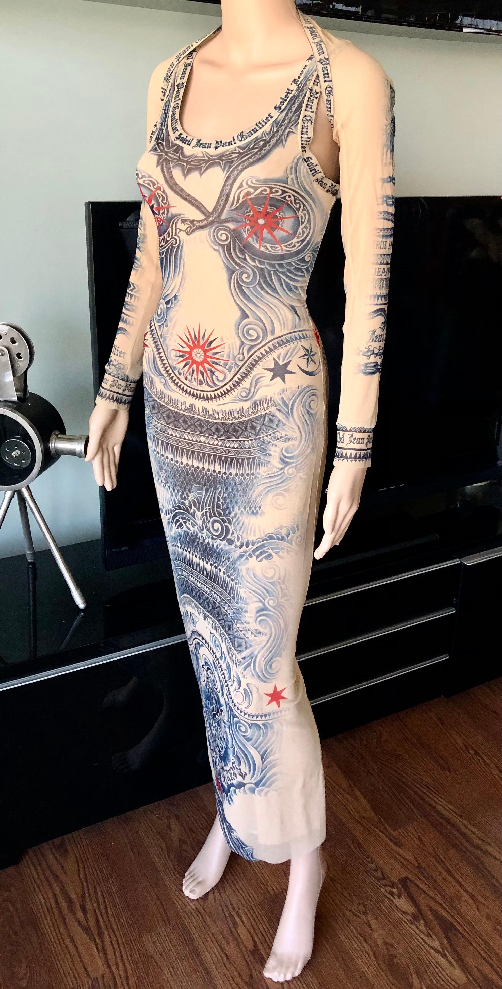 Jean Paul Gaultier Soleil Vintage Tattoo Bodycon Mesh Bolero and Maxi Dress 2 Piece Set Size S

Excellent Condition

