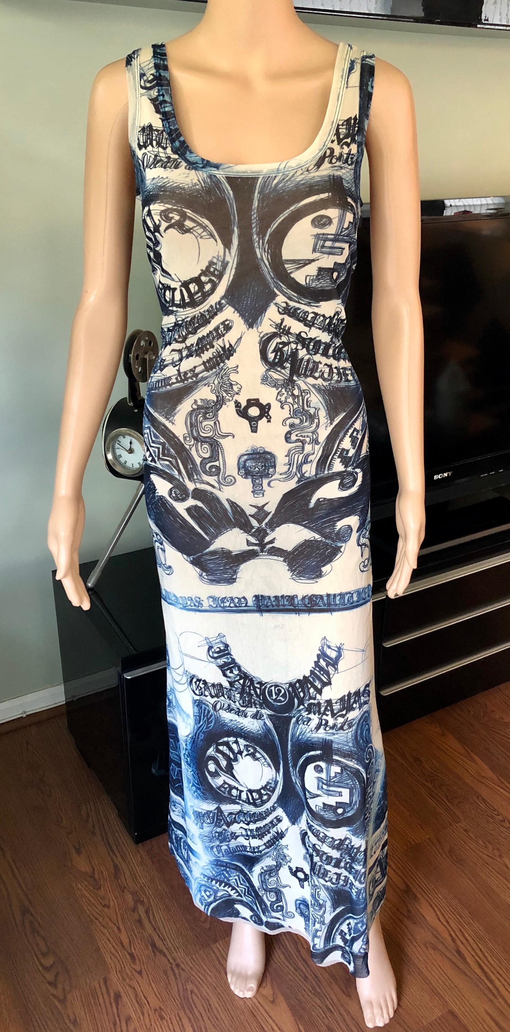 tattoo print dress