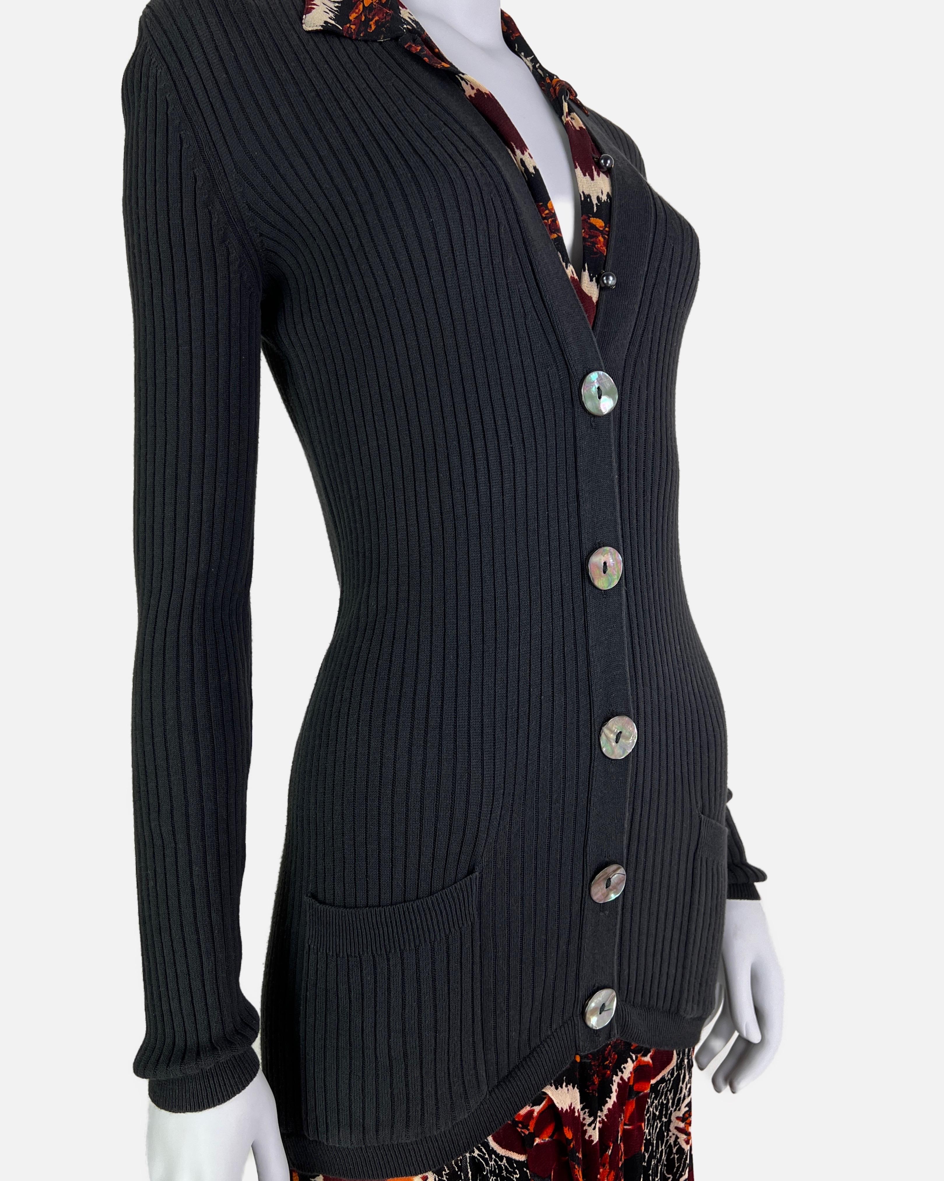 Jean-Paul Gaultier Spring 1997 Runway Cardigan-Dress In Good Condition For Sale In Prague, CZ