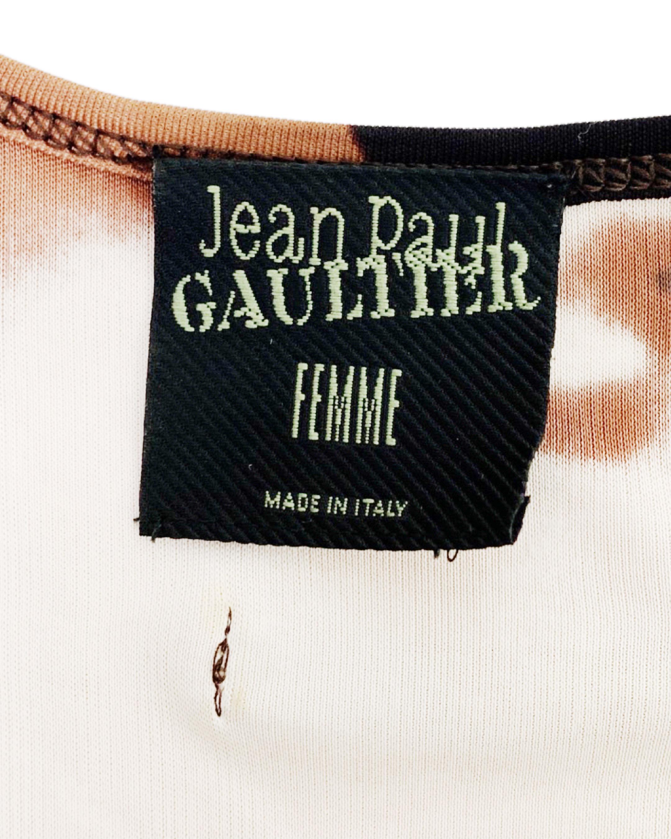 Jean-Paul Gaultier Spring 1999 RTW “Graffiti Goddess” dress In Excellent Condition In Prague, CZ