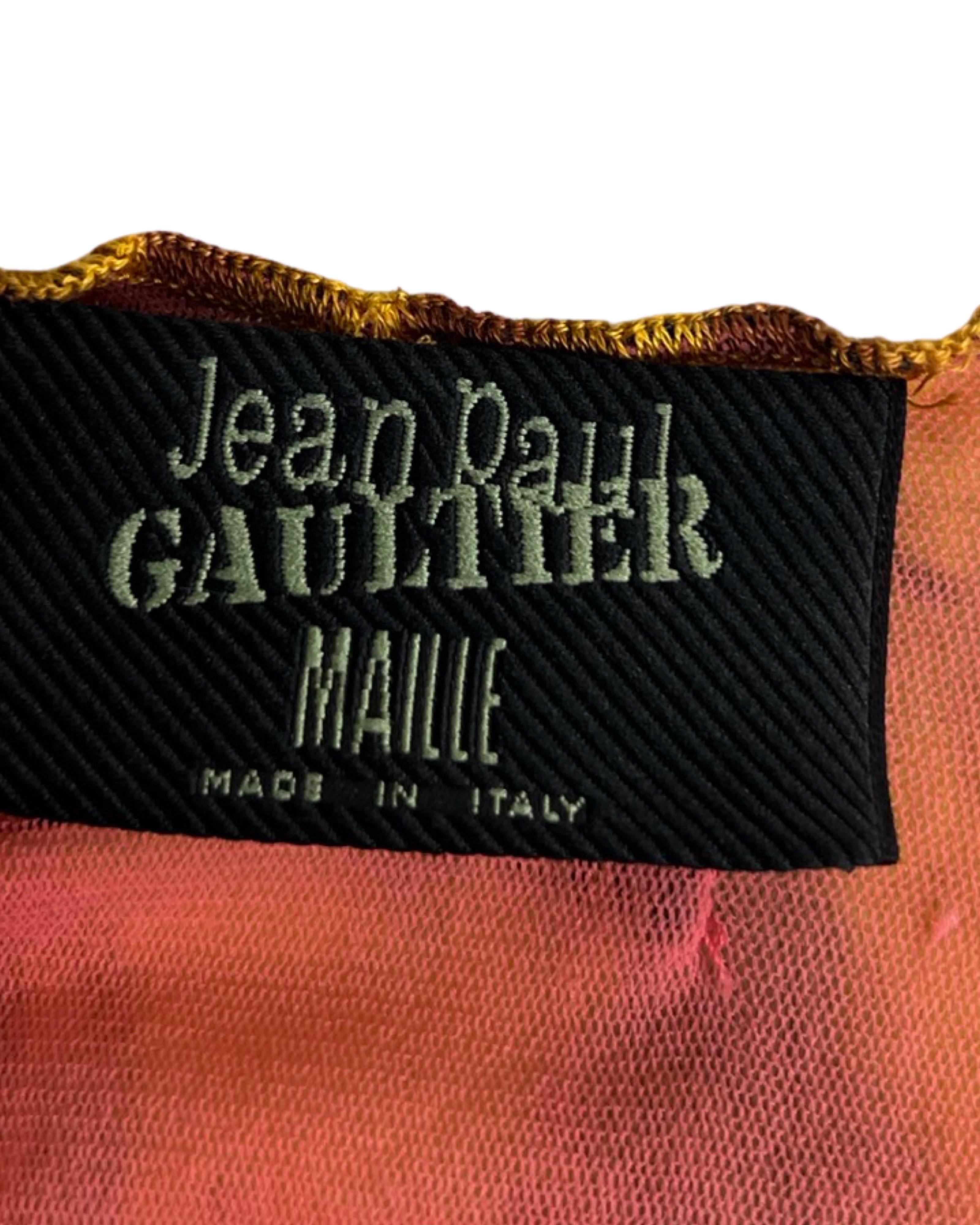 Jean-Paul Gaultier Spring 1999 Venus De Milo Mesh Dress In Good Condition For Sale In Prague, CZ