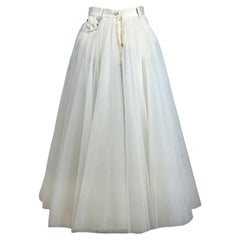 Jean Paul Gaultier Spring 2007 Retrospective 30 Years white tutu tulle skirt