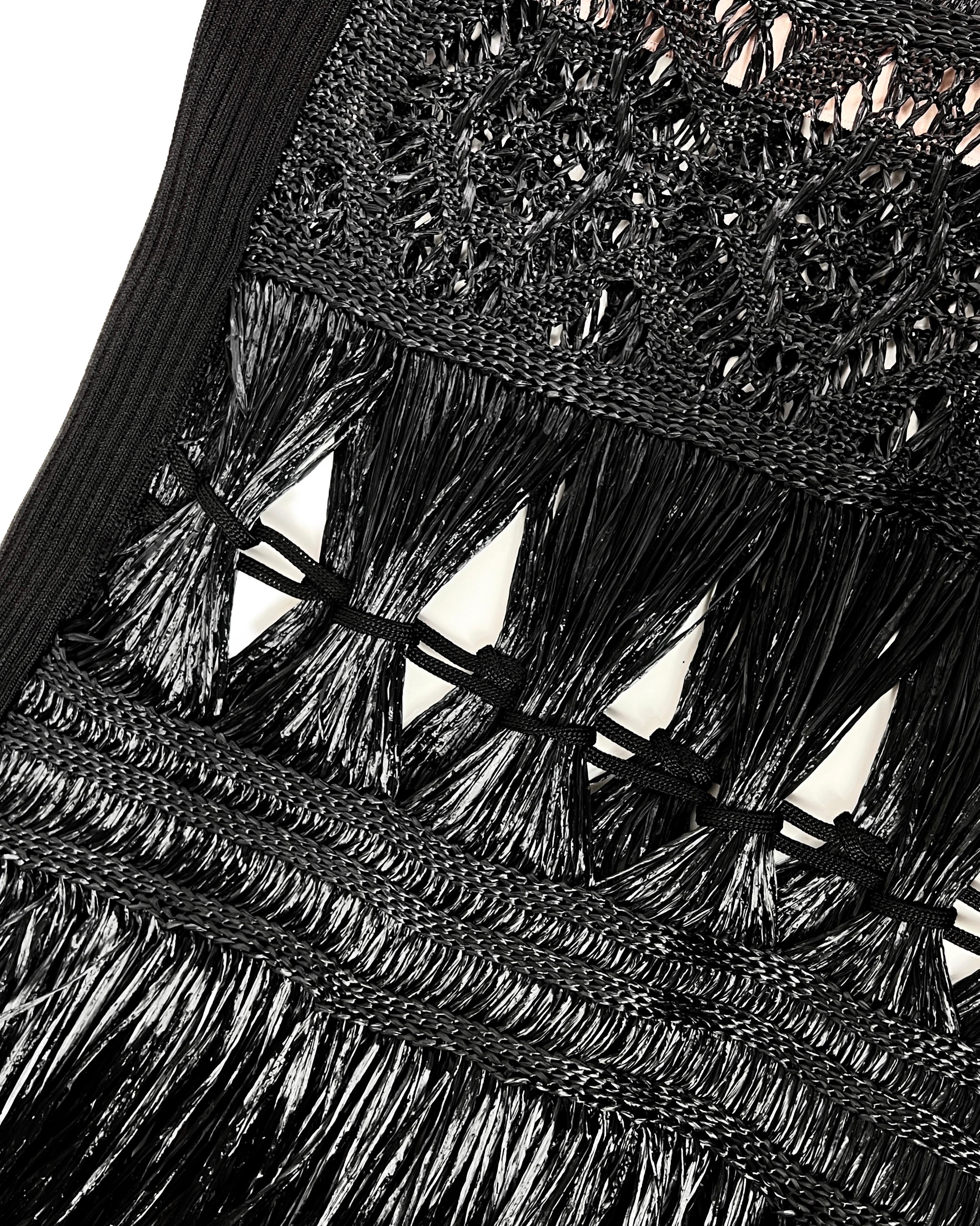 Jean-Paul Gaultier Spring 2013 Braided Raffia Dress For Sale 3
