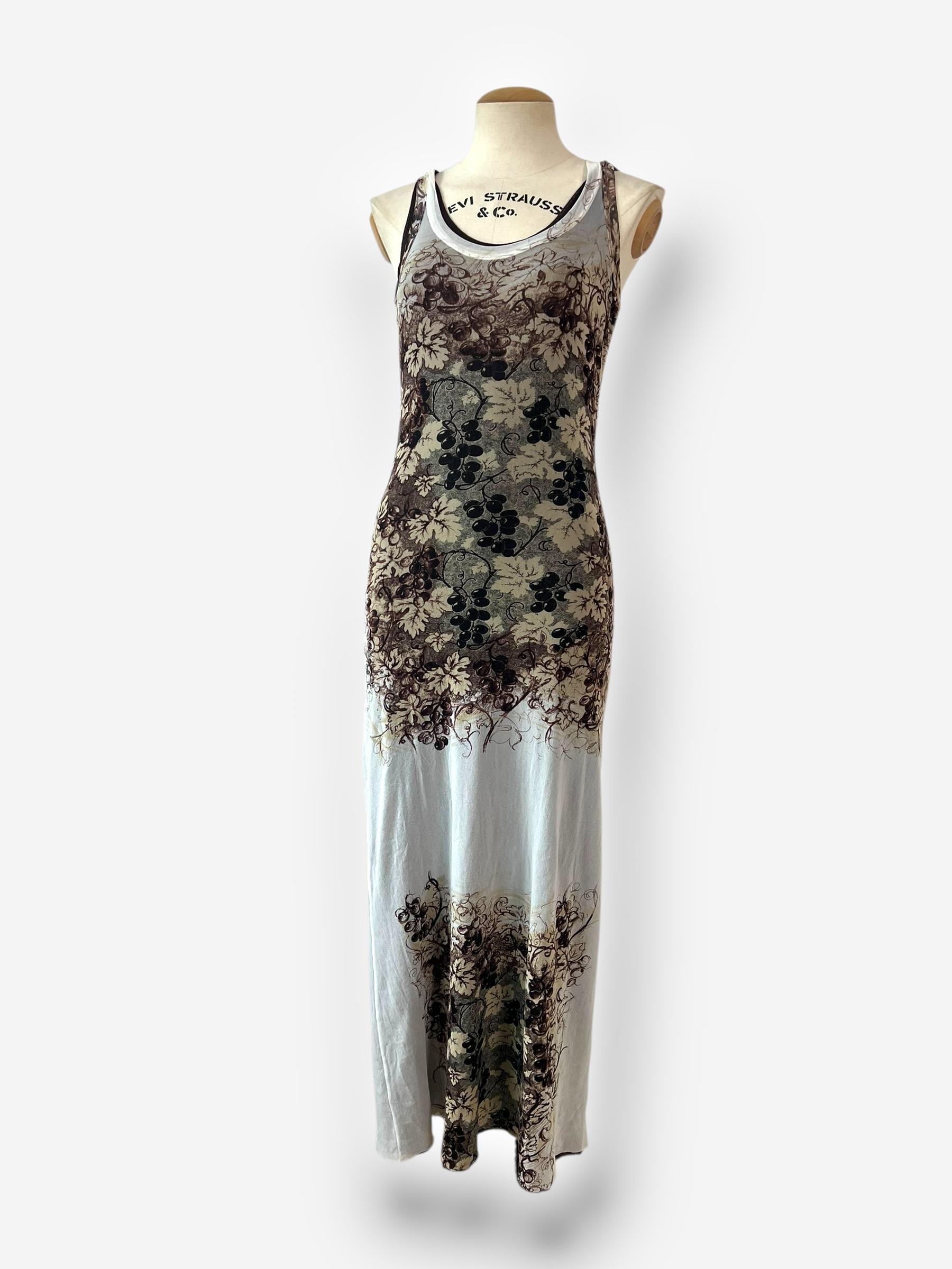 Gray Jean Paul Gaultier Spring/Summer 1999 Mesh Layered Dress – Circa S-M For Sale