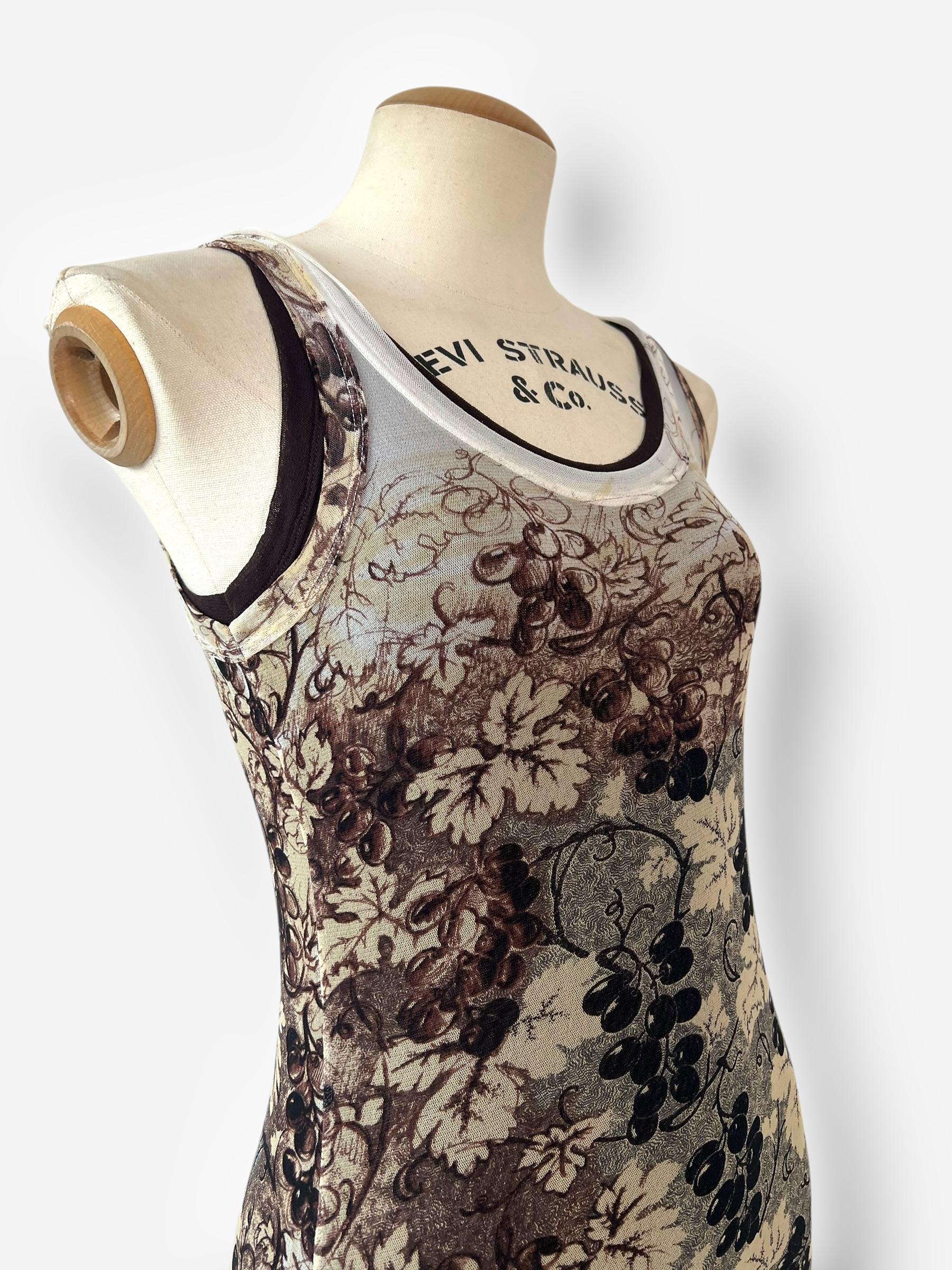 Women's Jean Paul Gaultier Spring/Summer 1999 Mesh Layered Dress – Circa S-M For Sale