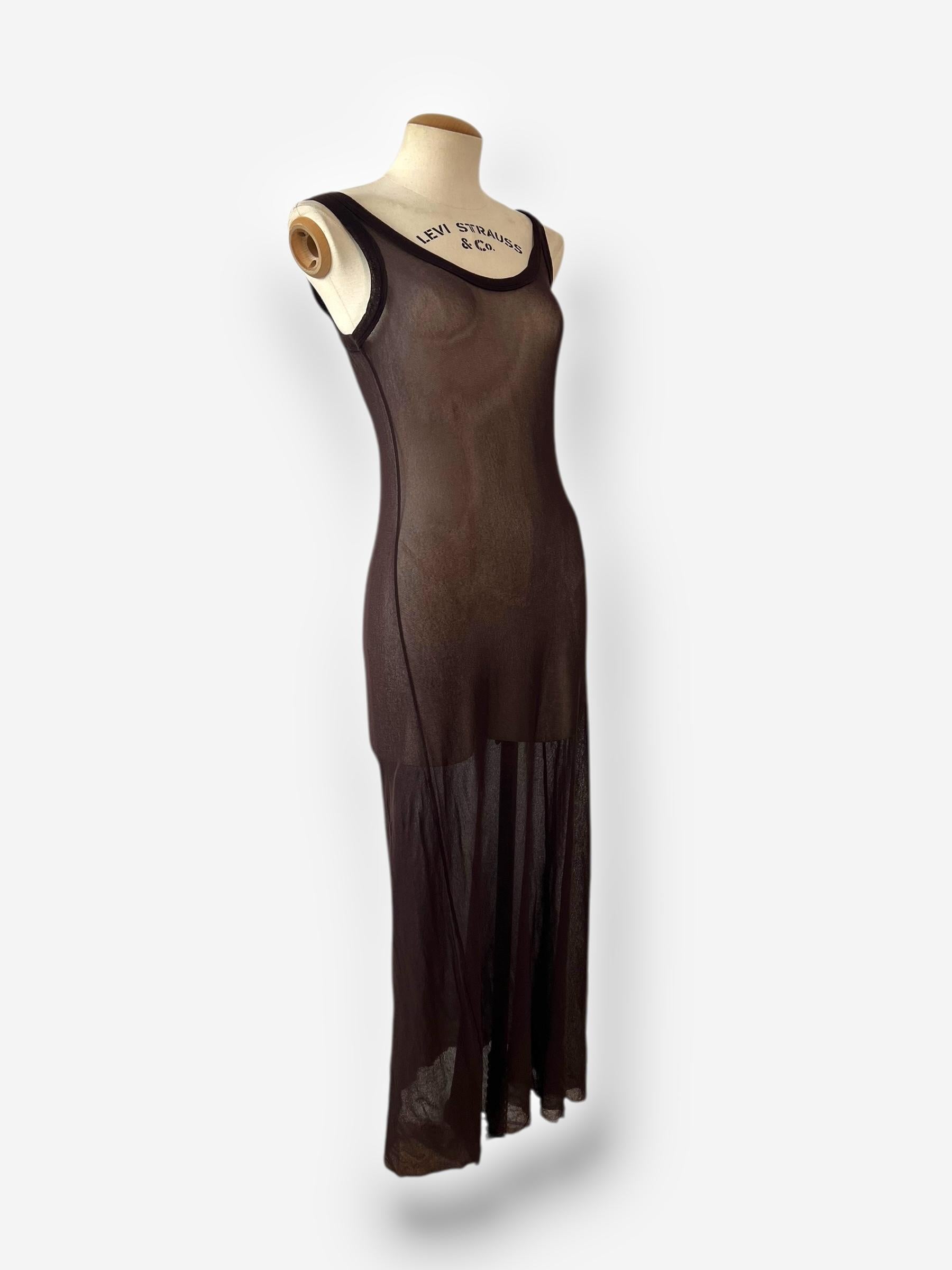 Jean Paul Gaultier Spring/Summer 1999 Mesh Layered Dress – Circa S-M For Sale 3