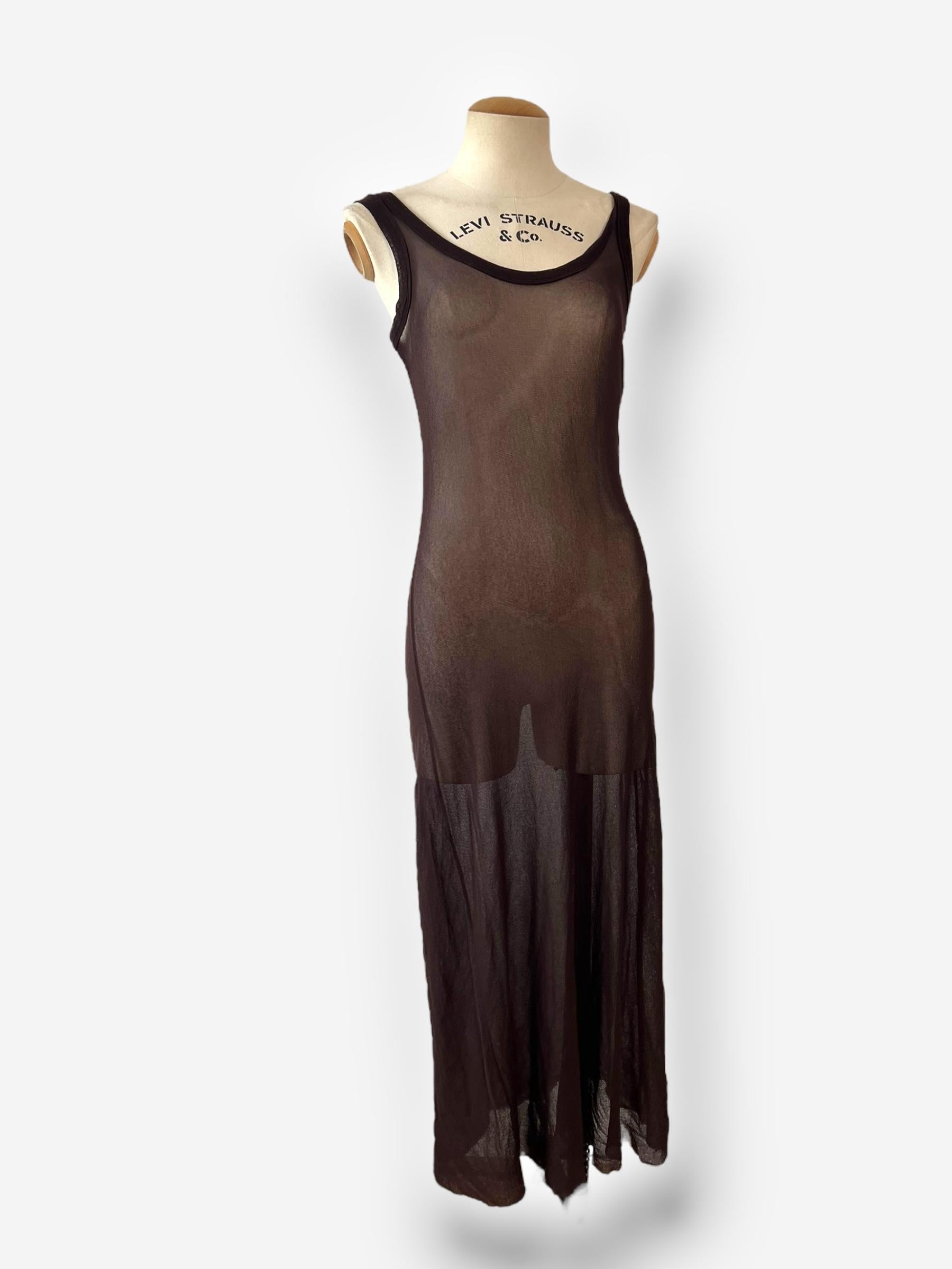 Jean Paul Gaultier Spring/Summer 1999 Mesh Layered Dress – Circa S-M For Sale 4