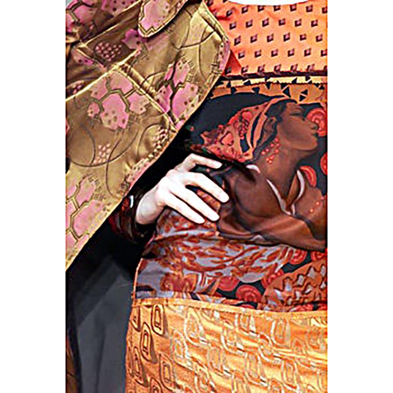 Jean Paul Gaultier SS-2002 Silk and Rayon Print Skirt 4