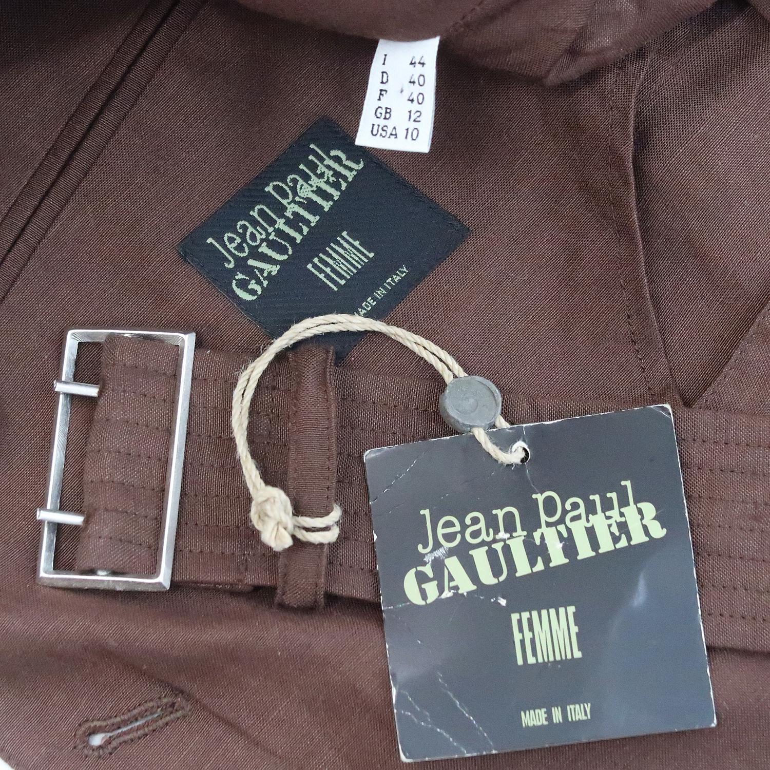 Jean Paul Gaultier SS-2003 Silk Linen Officer’s Jacket 4