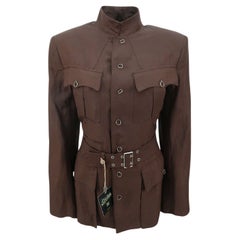 Jean Paul Gaultier SS-2003 Silk Linen Officer’s Jacket