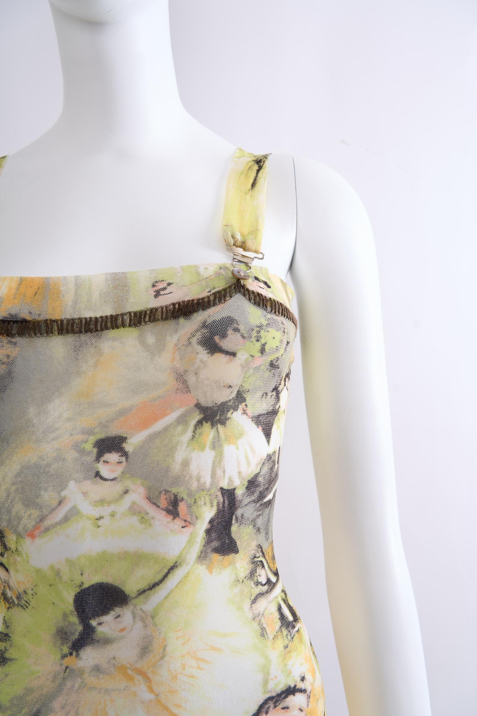 Beige Jean Paul Gaultier SS 2004 Degas Ballerina Mini Dress