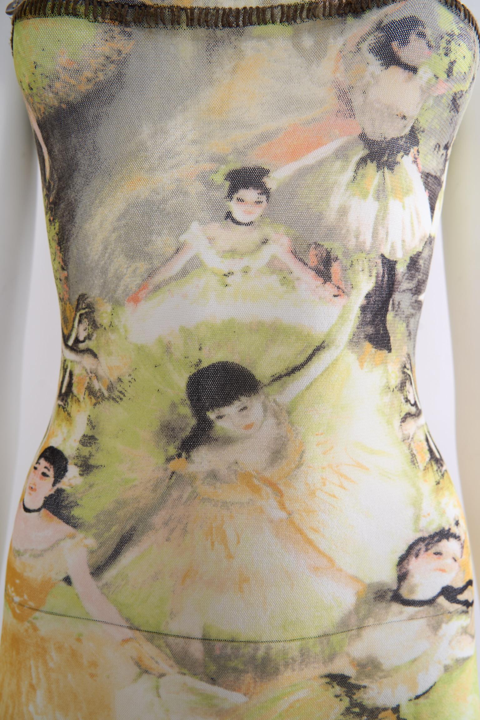 Jean Paul Gaultier SS 2004 Degas Ballerina Mini Dress In Good Condition In Hong Kong, HK